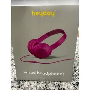 heyday Wired Headphones Neon Violet New in Box sealed